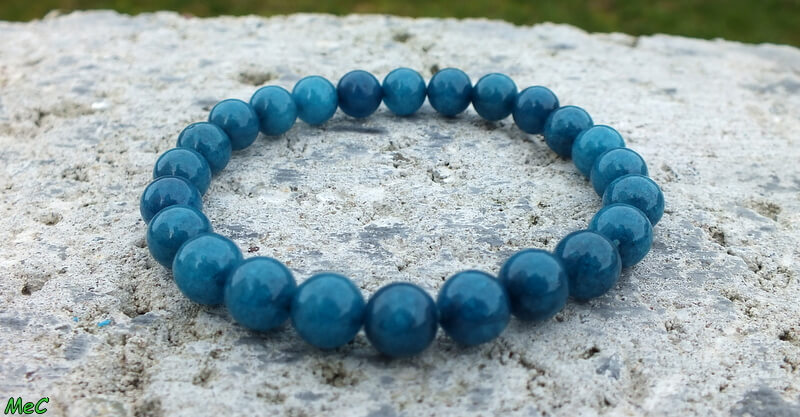 Bracelet en Apatite bleue - Ode à La Vie Minéraux - Les pierres et