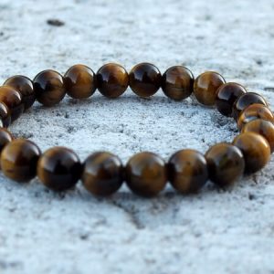 Bracelet oeil de tigre enfant 6mm
