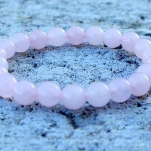 Bracelet quartz rose enfant 6mm