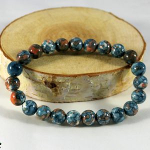 Bracelet jaspe océan bleu Minéraux et Cristaux