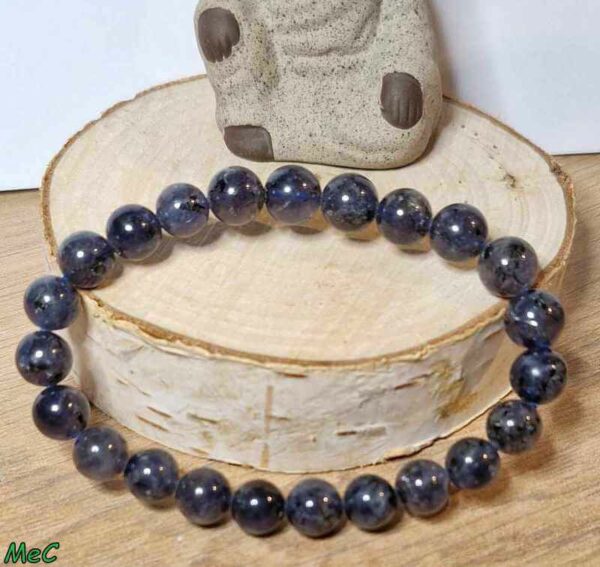 Bracelet iolite 1 Minéraux et Cristaux