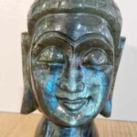 Minéraux et Cristaux Tête Bouddha Labradorite Minéraux et Cristaux