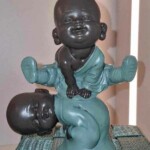 Minéraux et Cristaux Statuettes Bonzes joueurs Minéraux et Cristaux